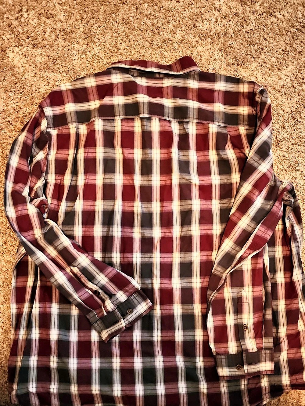 Carhartt Relaxed Fit Plaid Button-Up Shirt 3XL Tall - Picture 3 of 5